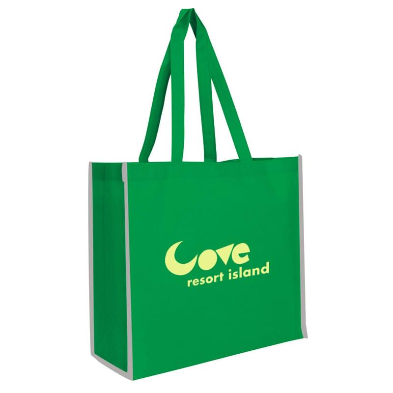 Non-Woven Reflective Edge Tote Bag