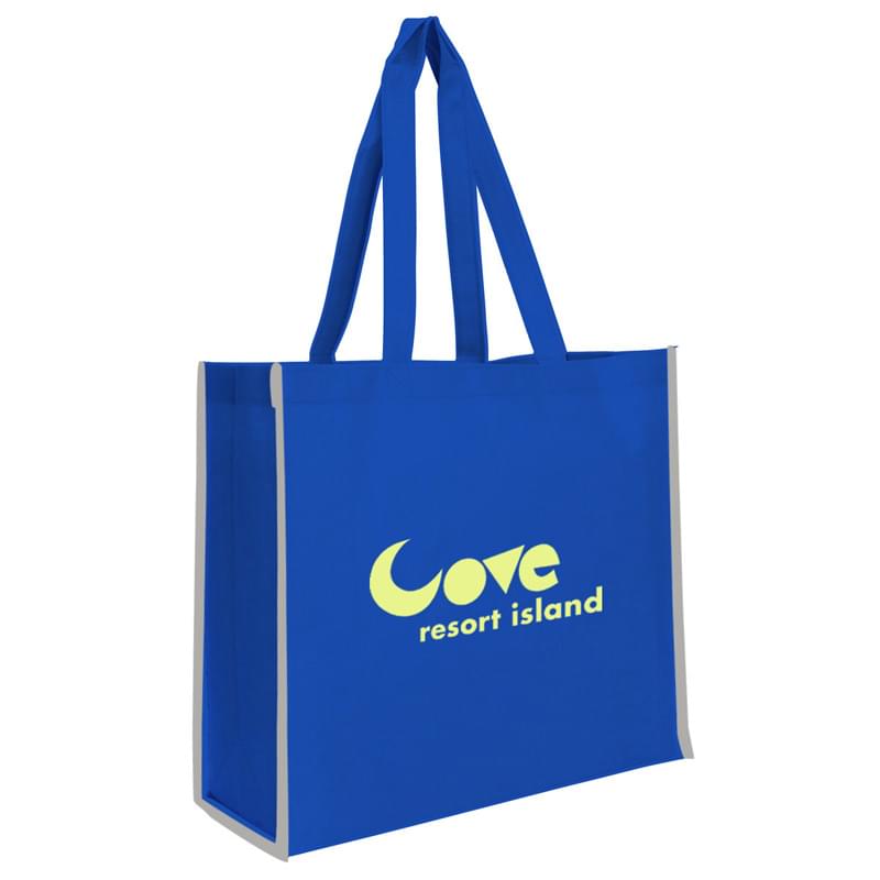 Non-Woven Reflective Edge Tote Bag