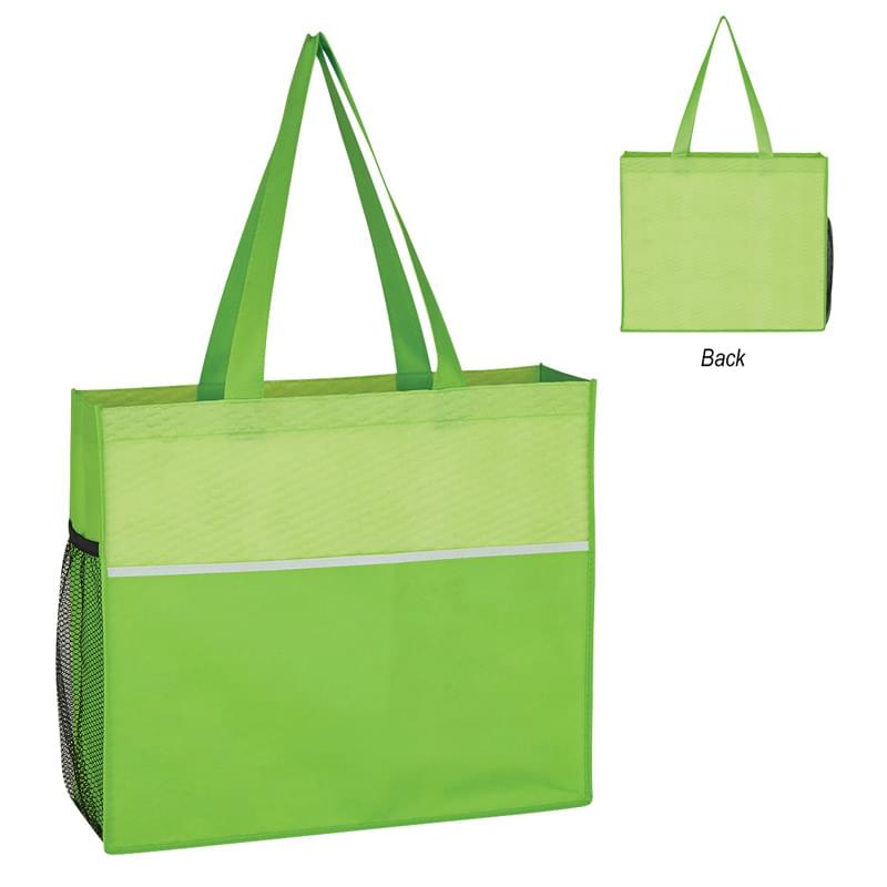 Non-Woven Wave Design Tote Bag