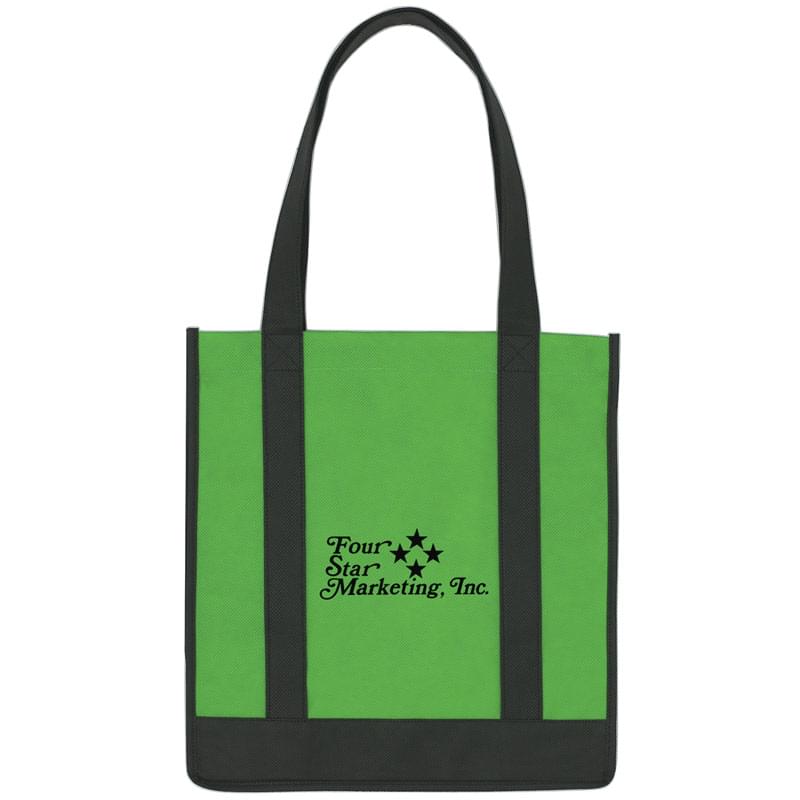 Non-Woven Two-Tone Shopper Tote Bag