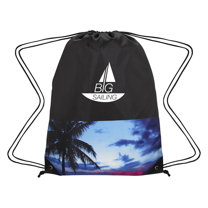 Tropical Drawstring Backpack