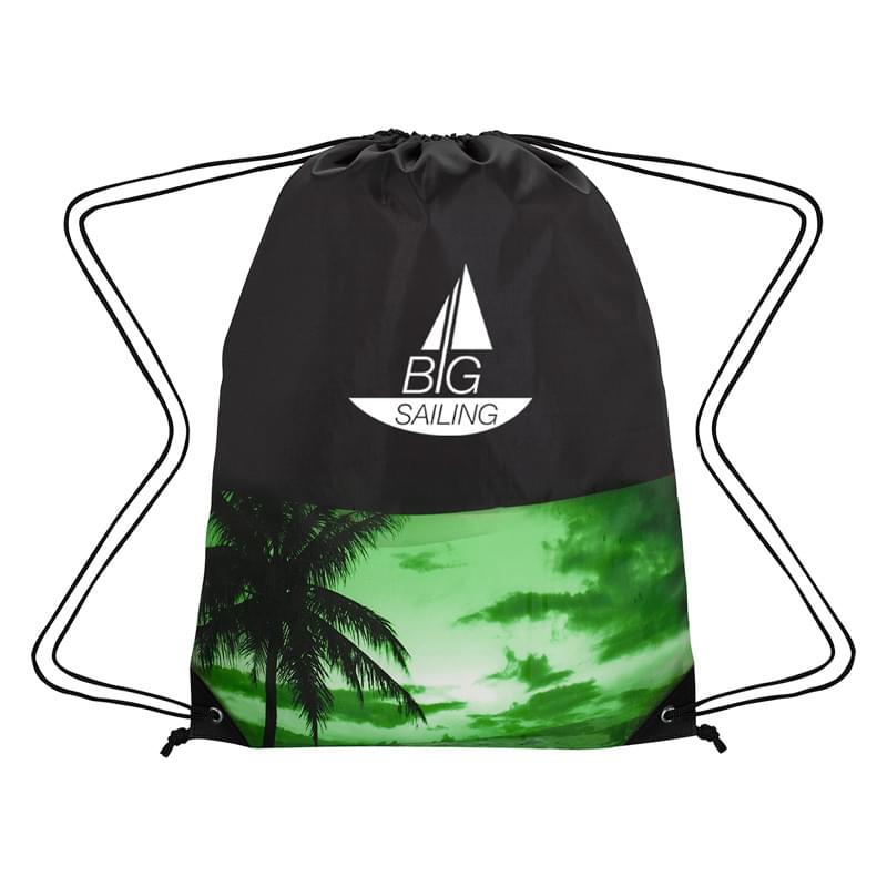 Tropical Drawstring Backpack
