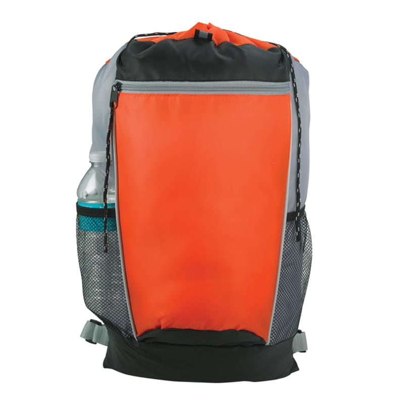 Tri-Color Drawstring Backpack