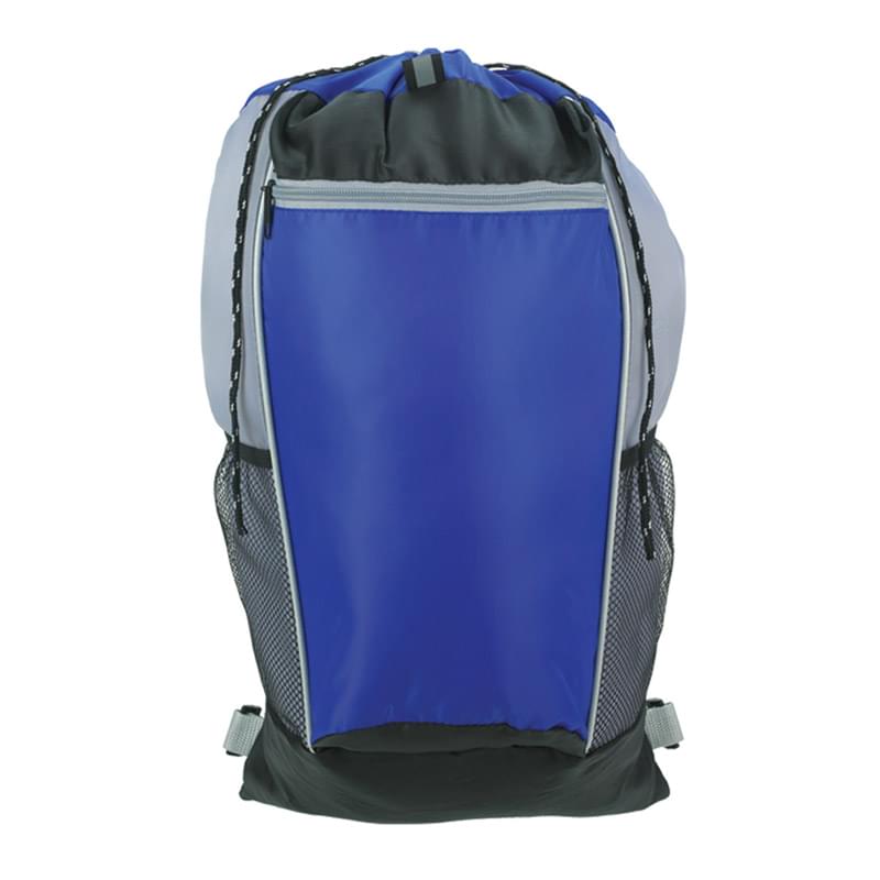 Tri-Color Drawstring Backpack