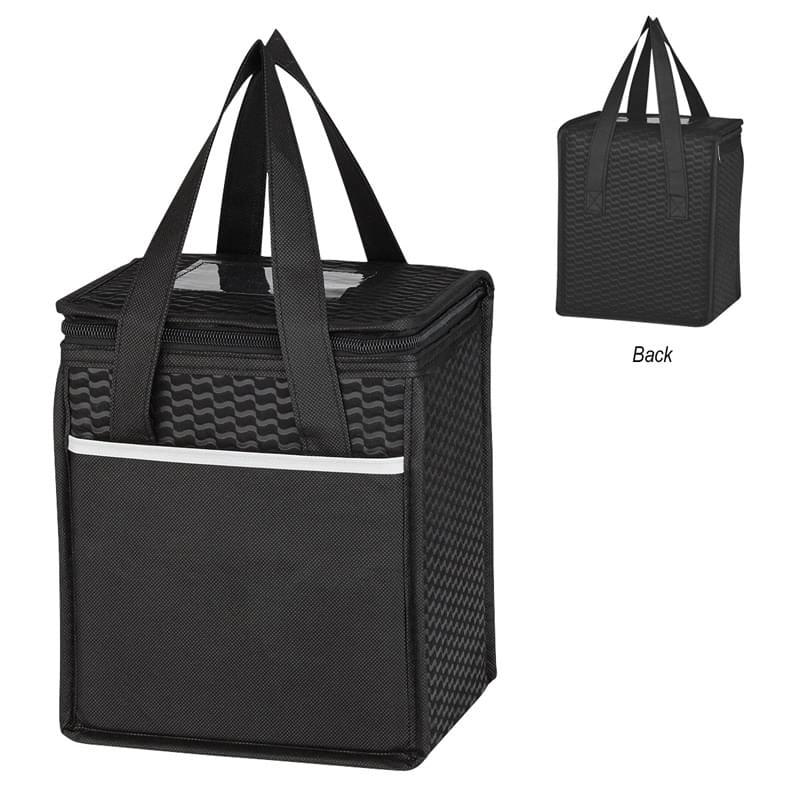 Non-Woven Wave Design Kooler Lunch Bag