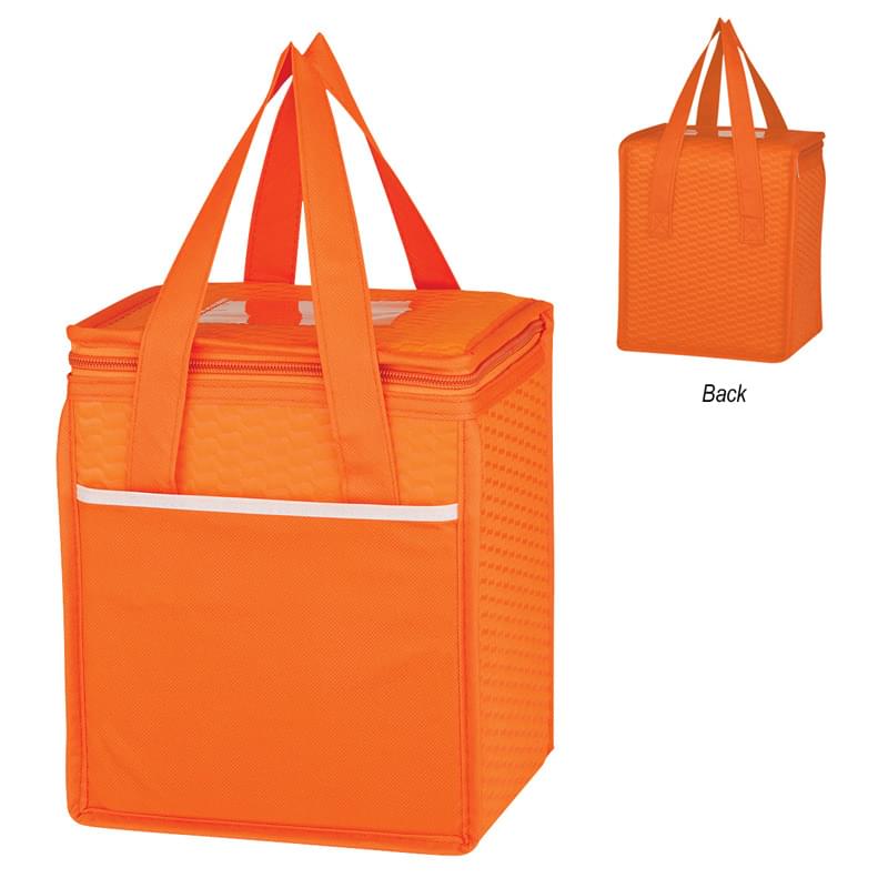 Non-Woven Wave Design Kooler Lunch Bag