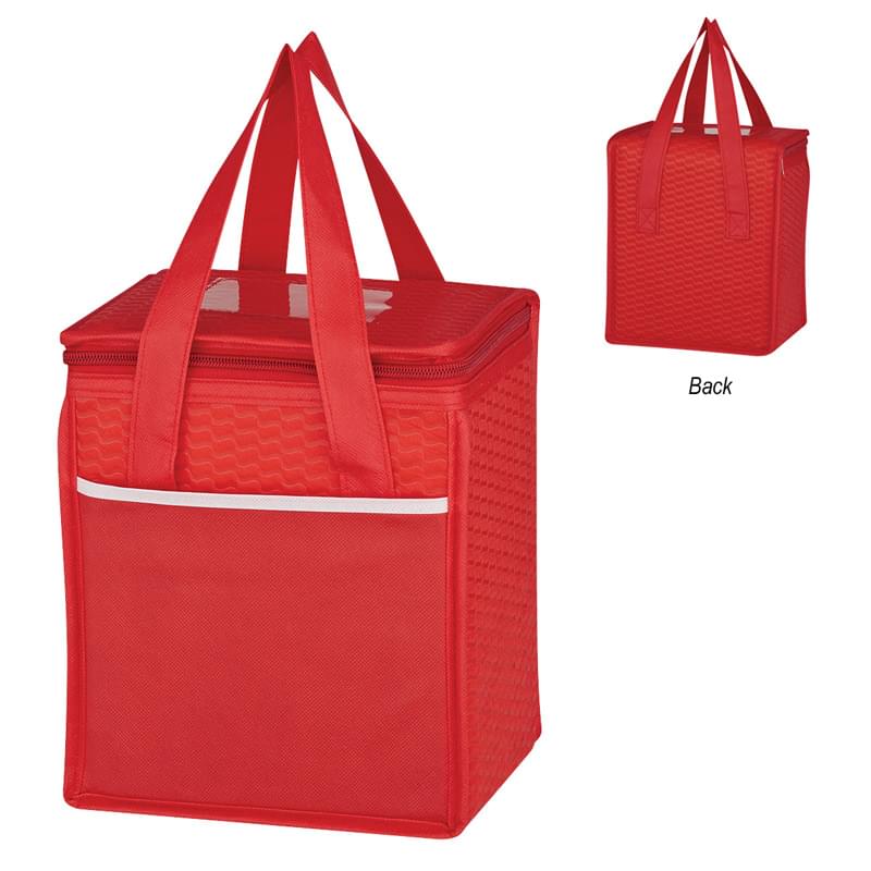 Non-Woven Wave Design Kooler Lunch Bag