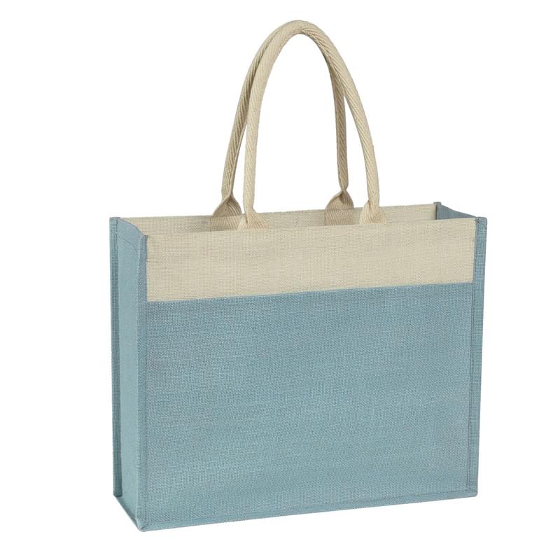 Jute Tote Bag With Front Pocket