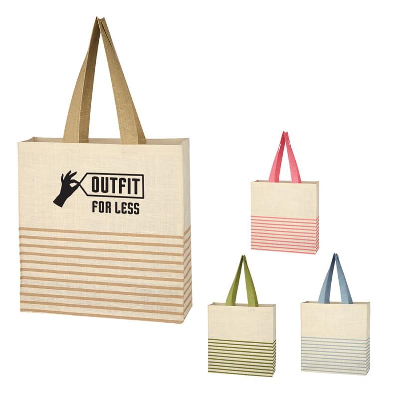 Dash Jute Tote Bag