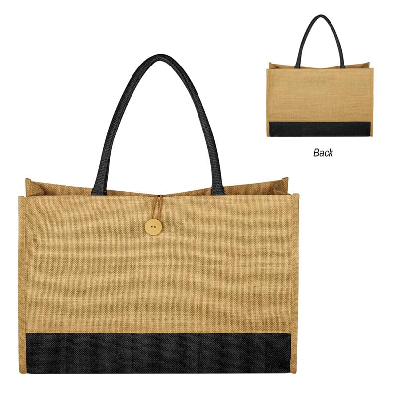 Jute Box Tote Bag