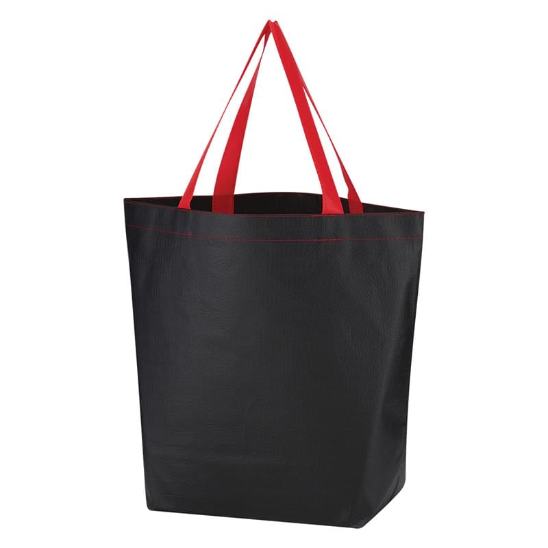 Non-Woven Leather-Look Tote Bag