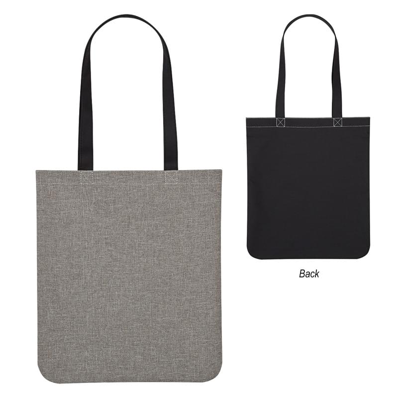 Heathered Two-Tone Brochure Tote Bag