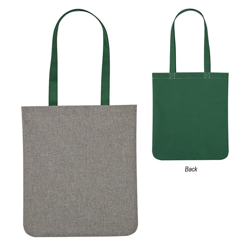 Heathered Two-Tone Brochure Tote Bag