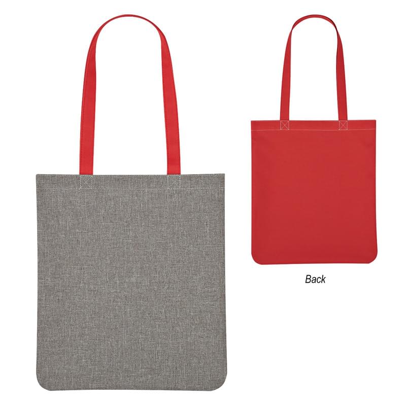 Heathered Two-Tone Brochure Tote Bag