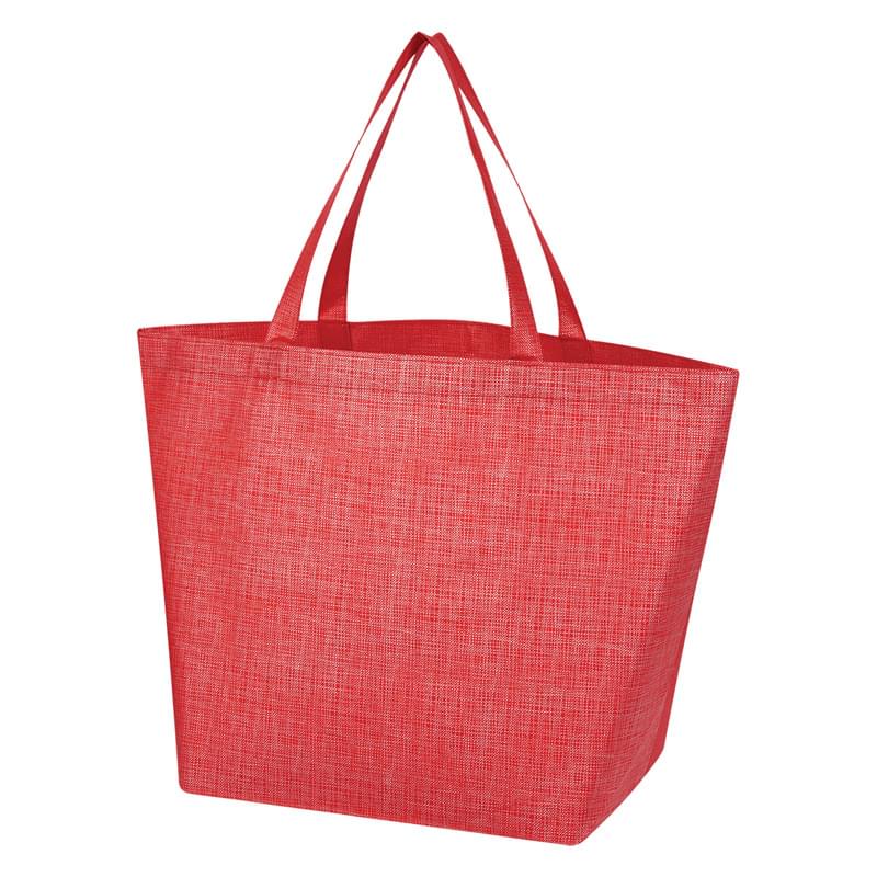 Non-Woven Crosshatched Tote Bag