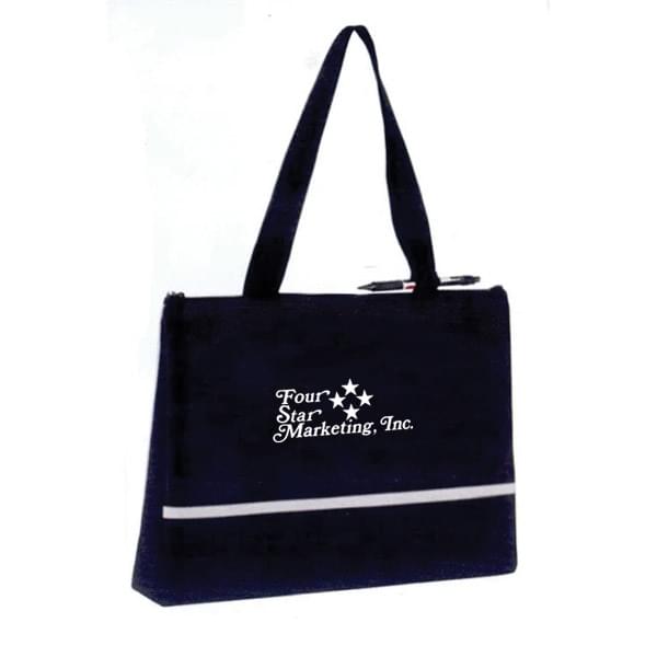 Slender Color Block Convention Tote Bag