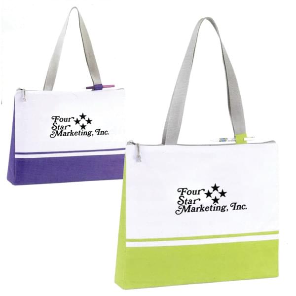 Slender Color Block Convention Tote Bag