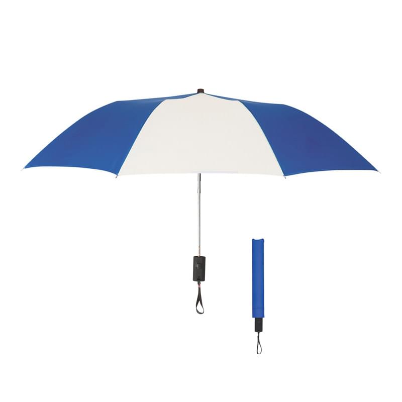 44" Arc Auto-Open Telescopic Folding Umbrella