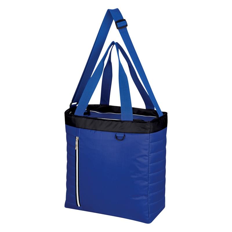 Quilted Slim Line Kooler Tote Bag