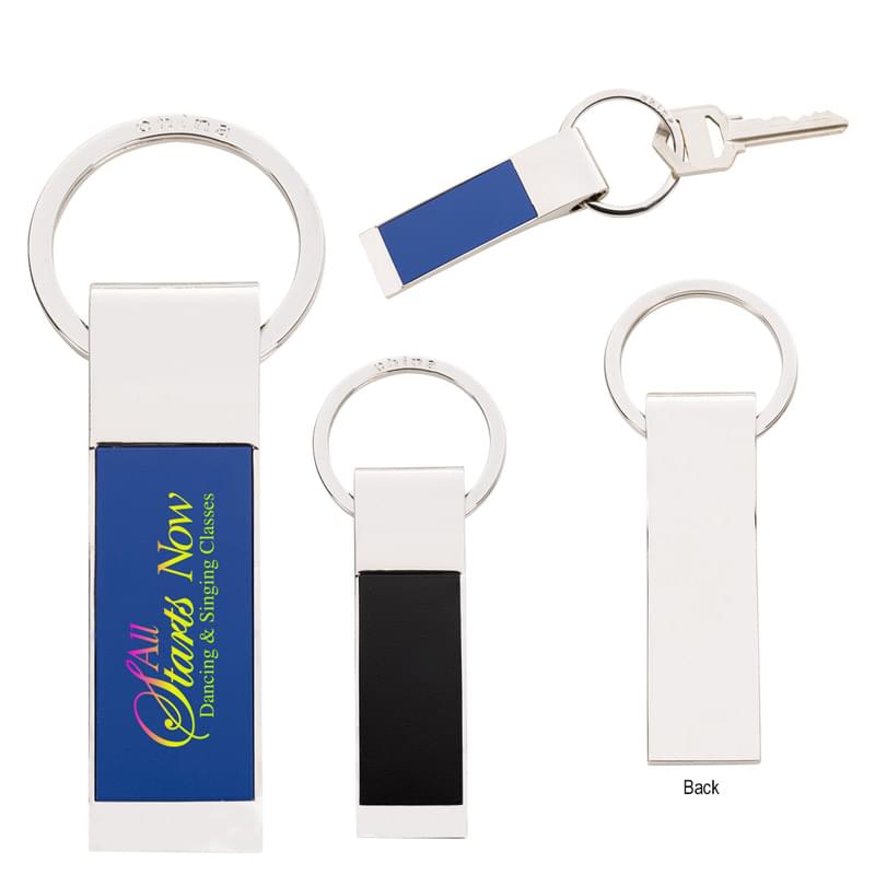 Two-Tone Rectangle Key Tag