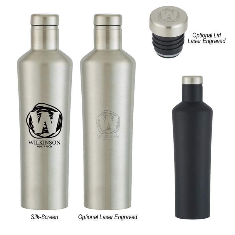 18 Oz. Dwindle Stainless Steel Bottle