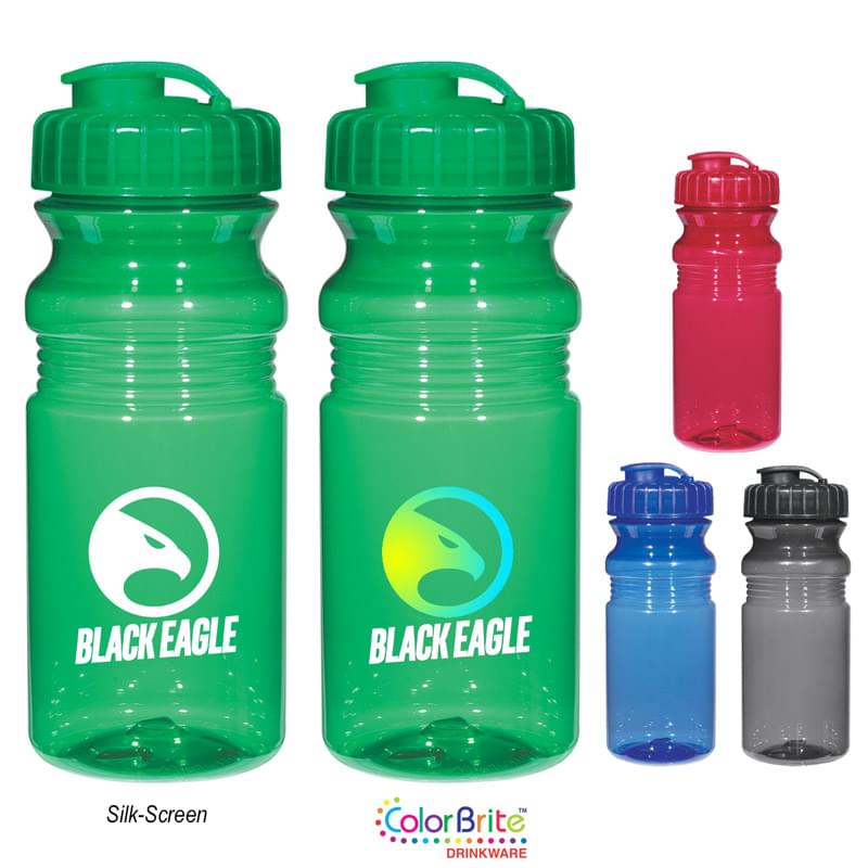 Poly-Clear™ 20 Oz. Fitness Bottle With Super Sipper Lid