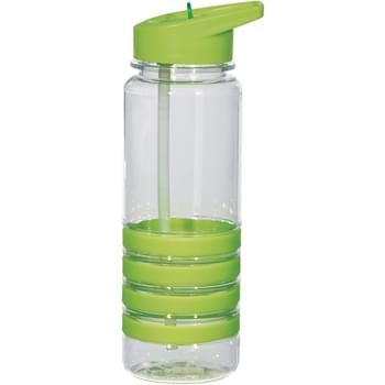 24 Oz. Banded Gripper Bottle With Straw
