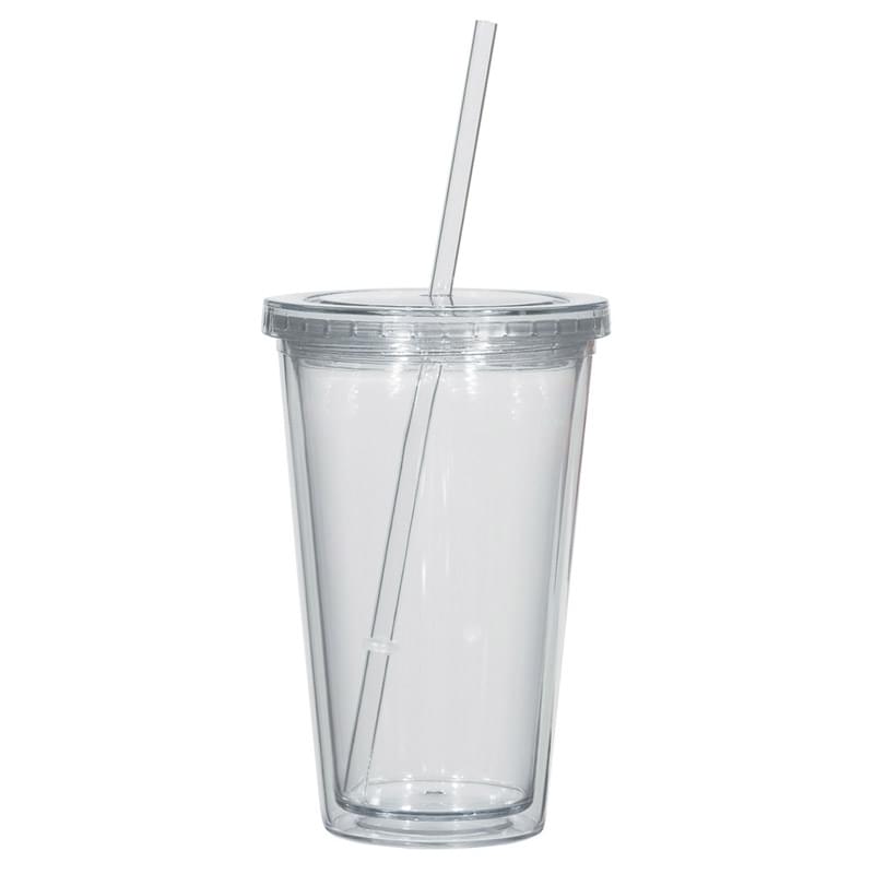 16 Oz. Double Wall Acrylic Tumbler With Insert