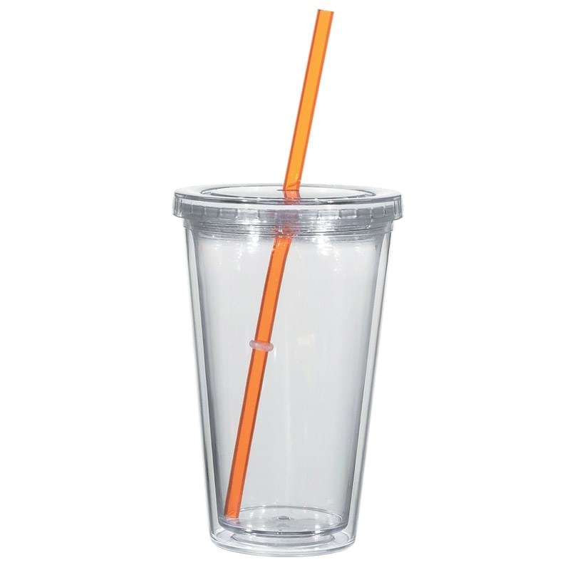 16 Oz. Double Wall Acrylic Tumbler With Insert