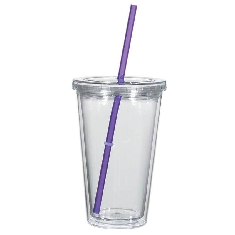 16 Oz. Double Wall Acrylic Tumbler With Insert