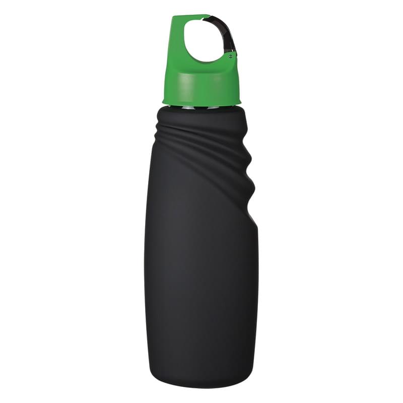 24 Oz. Matte Finish Crest Carabiner Sports Bottle