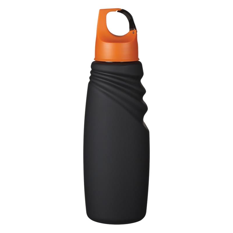 24 Oz. Matte Finish Crest Carabiner Sports Bottle