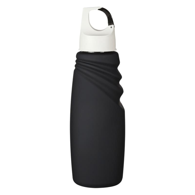 24 Oz. Matte Finish Crest Carabiner Sports Bottle