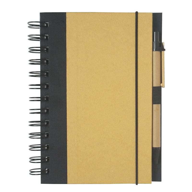 Eco-Inspired 5" X 7" Spiral Notebook & Pen