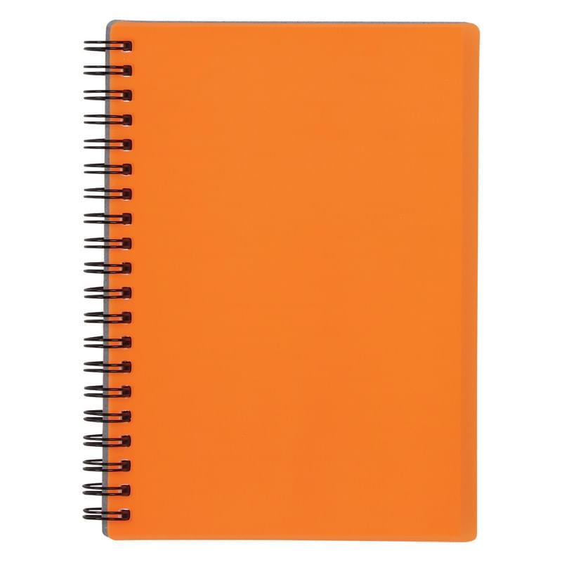 5" X 7" Rubbery Spiral Notebook