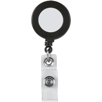 Retractable Badge Holder With Laminated Label