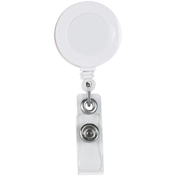 Retractable Badge Holder With Laminated Label