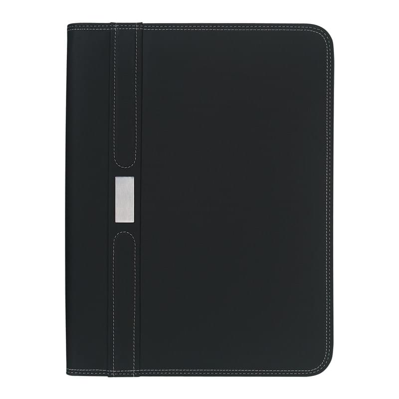 Contemporary 8 ½" x 11" Zippered Portfolio