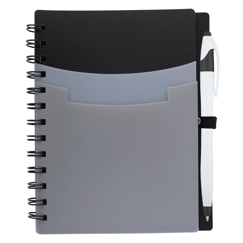 5" x 7" Tri-Pocket Notebook & Pen