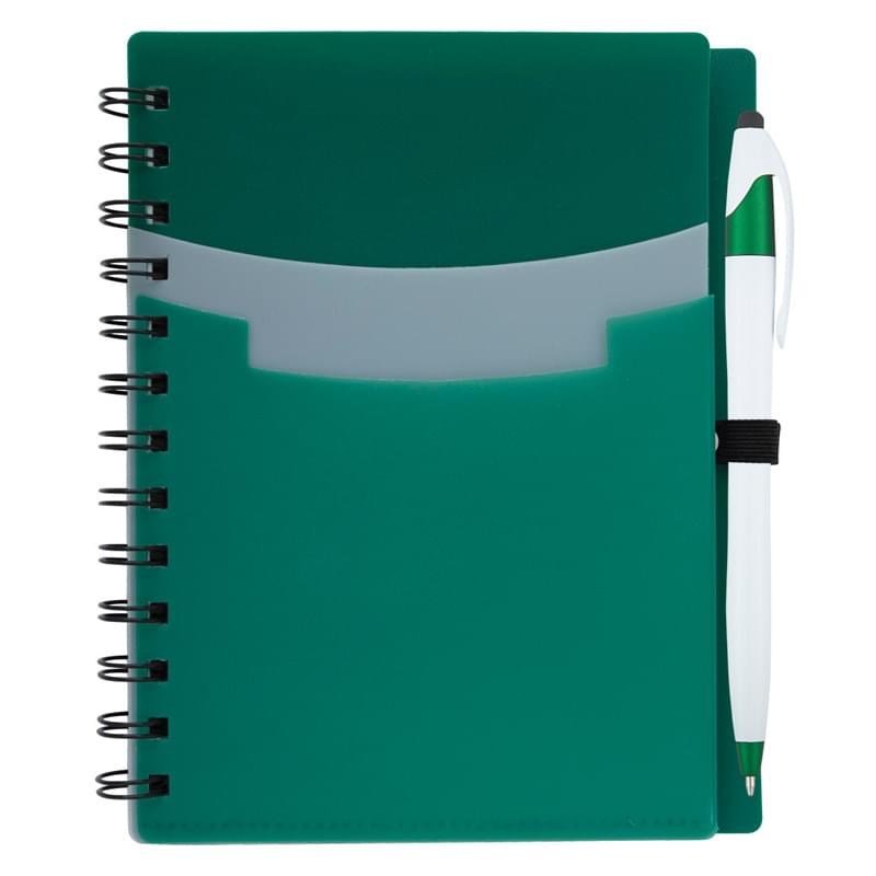 5" x 7" Tri-Pocket Notebook & Pen