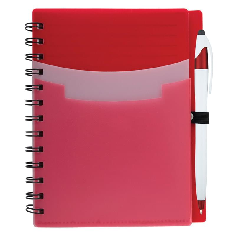 5" x 7" Tri-Pocket Notebook & Pen