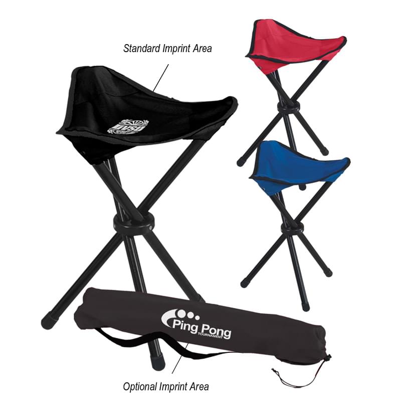 Folding Tripod Stool With Carrying Bag