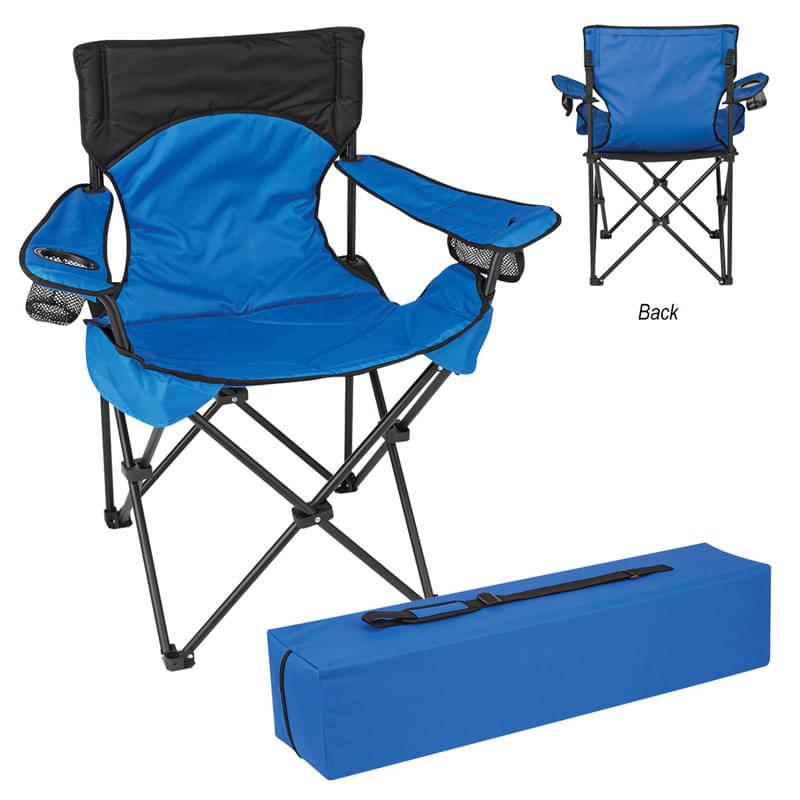 Deluxe Padded Folding Chair With Carrying Bag