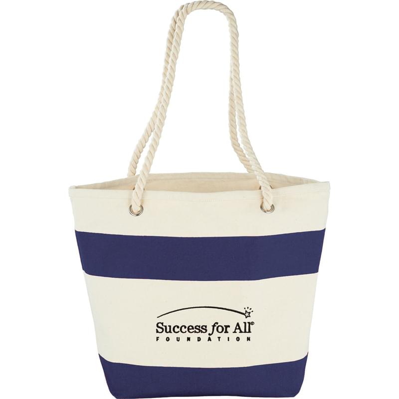 Capri Stripes Cotton Shopper Tote