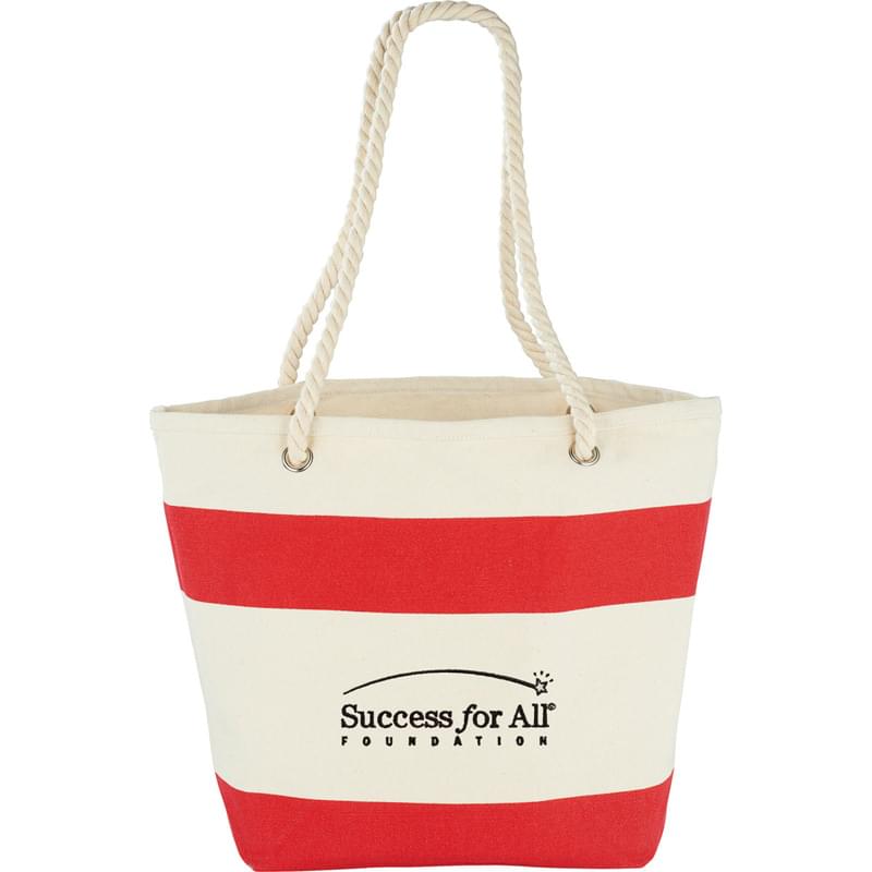 Capri Stripes Cotton Shopper Tote