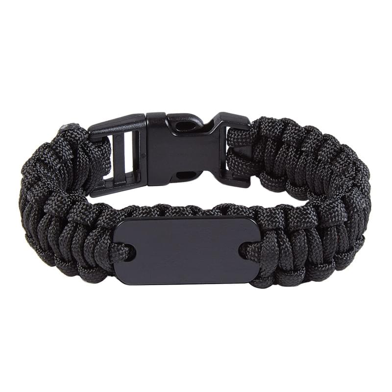 Paracord Survival Bracelet With Metal Plate