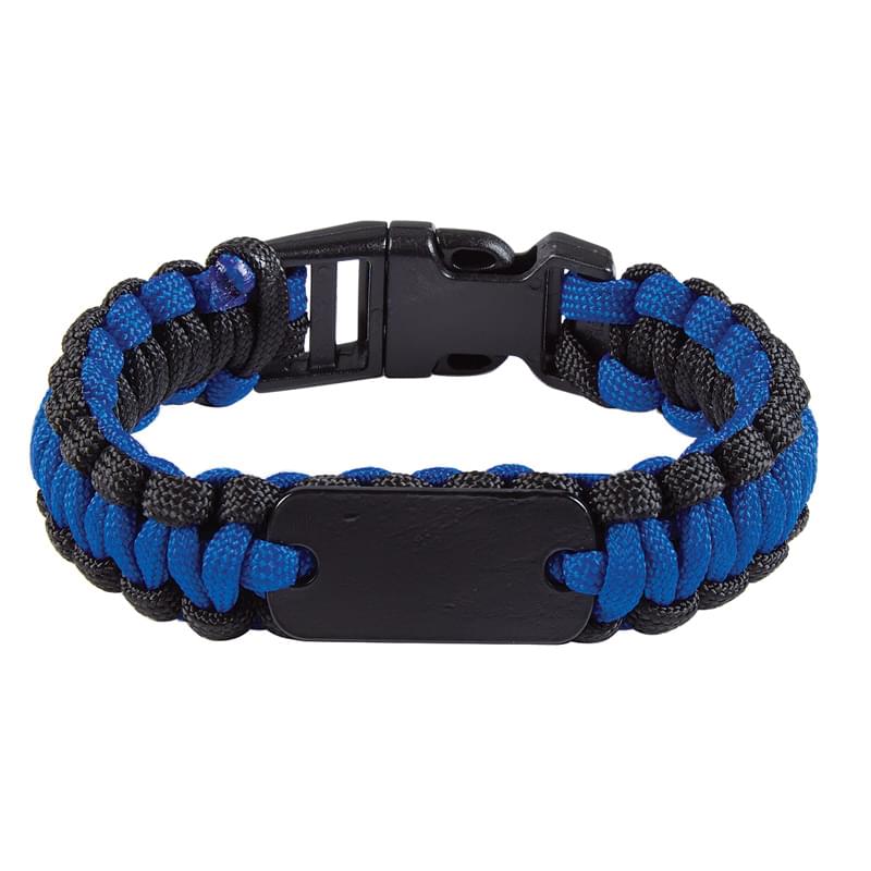 Paracord Survival Bracelet With Metal Plate