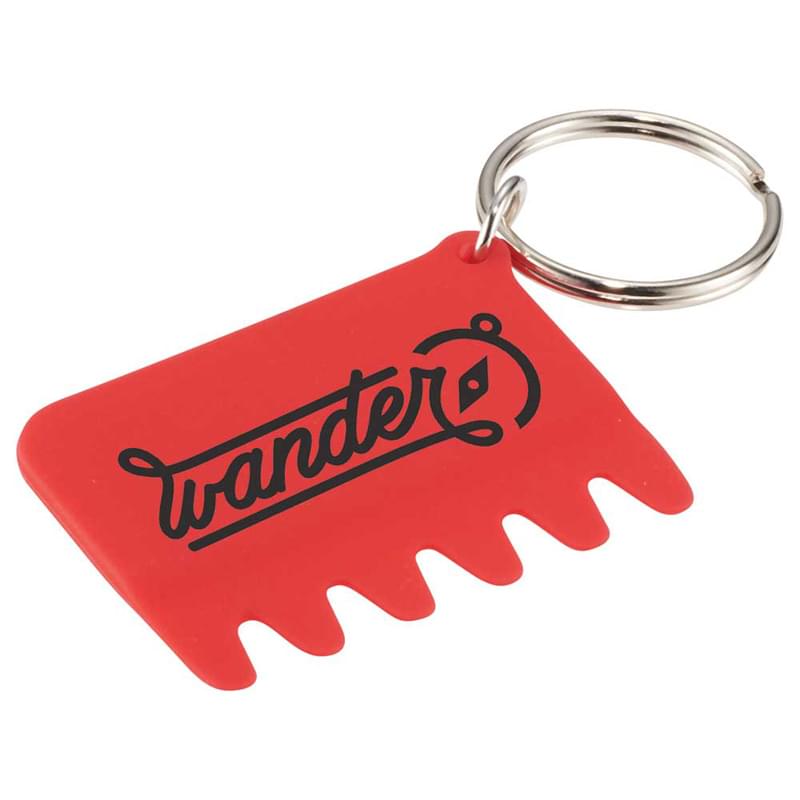 Silicone Keyboard Brush Key Ring