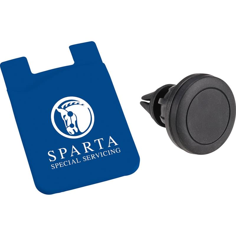 Magnetic Phone Mount w/ Silicone Wallet