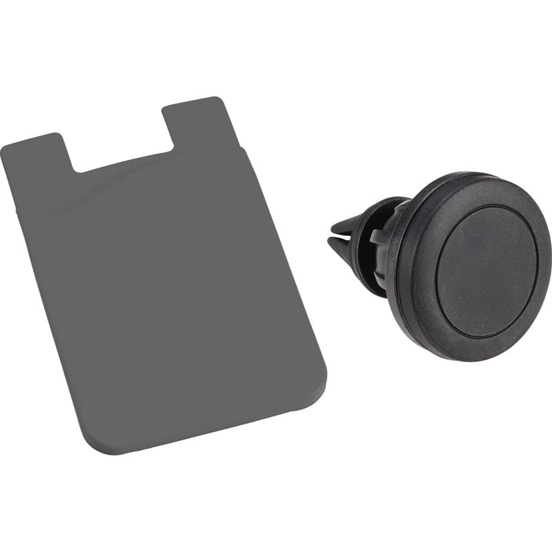 Magnetic Phone Mount w/ Silicone Wallet